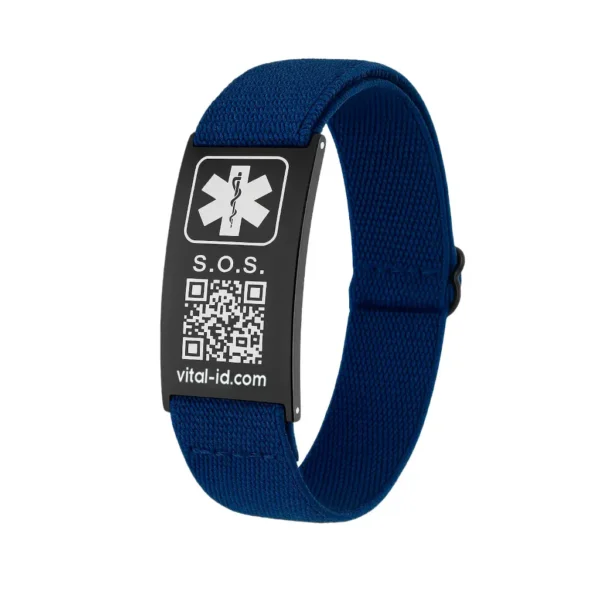Brazalete identificador con datos médicos de rescate