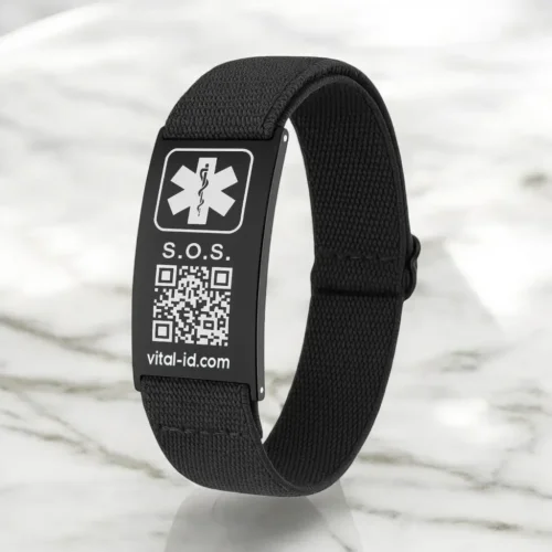 Brazalete con datos de emergencia