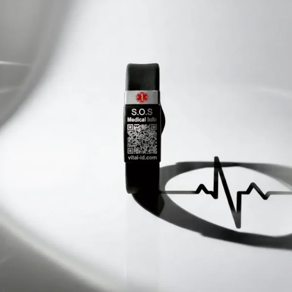 Brazalete Vital ID QR Sport con ficha médica asociada Brazalete Vital ID QR Sport con ficha médica asociada